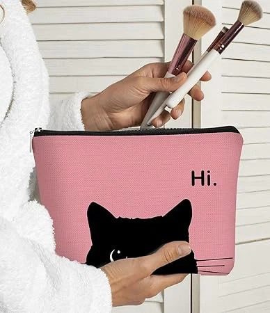 Cute Canvas Makeup Bag